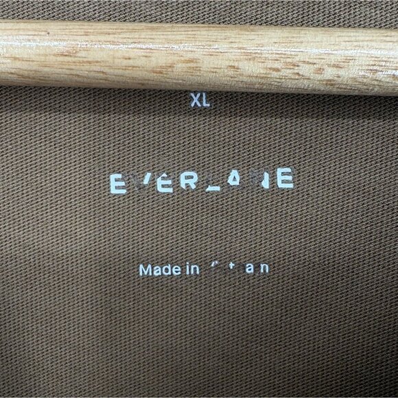 Everlane Women's Organic Cotton Dolman Sleeve Midi T-shirt Dress XL Brown - Picture 4 of 8